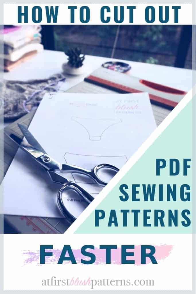 How to cut out pdf sewing patterns faster
