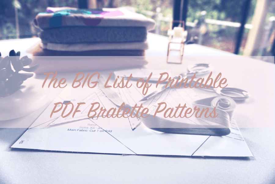 Printable PDF Bralette Patterns | At First Blush Patterns