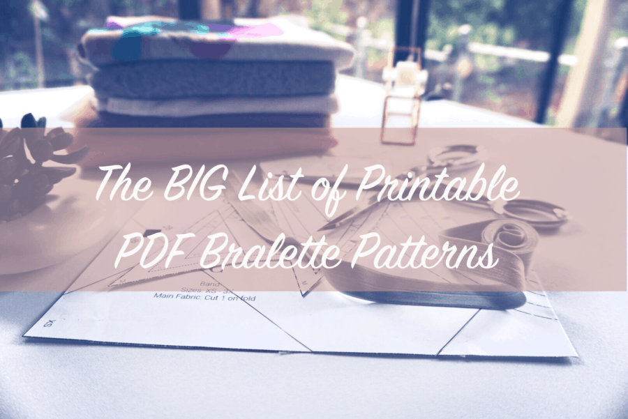 Printable PDF Bralette Pattern