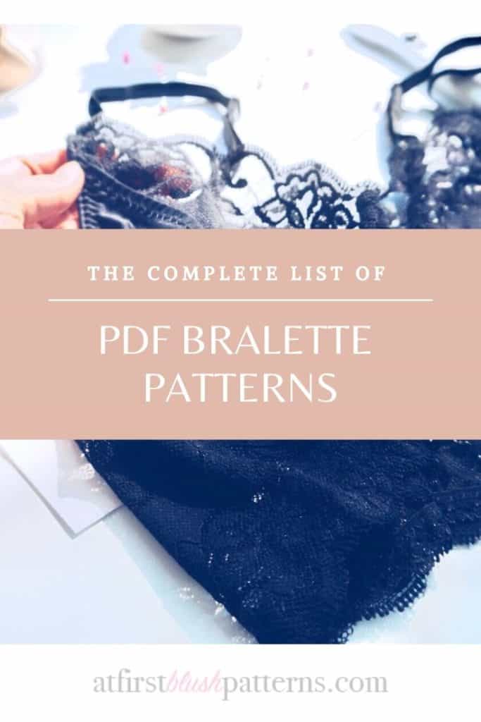 THE COMPLETE LIST OF PDF Bralette Patterns