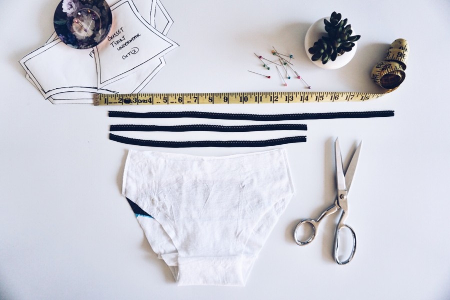 Upcycling, How to sew a panty with an old shirt ?