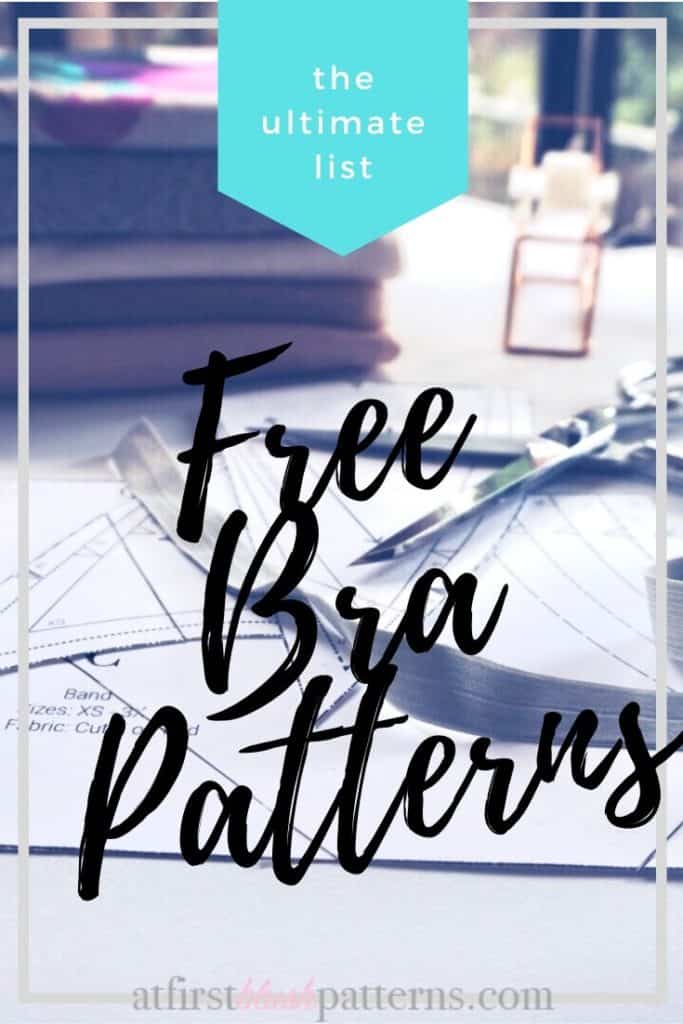 the ULTIMATE LIST of FREE bra patterns