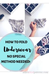 How to fold underwear