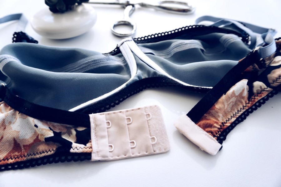 How to Sew a Hook and Eye Closure onto a Bra