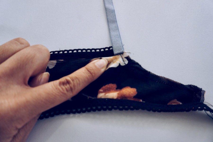 How to sew a bra strap onto your bra