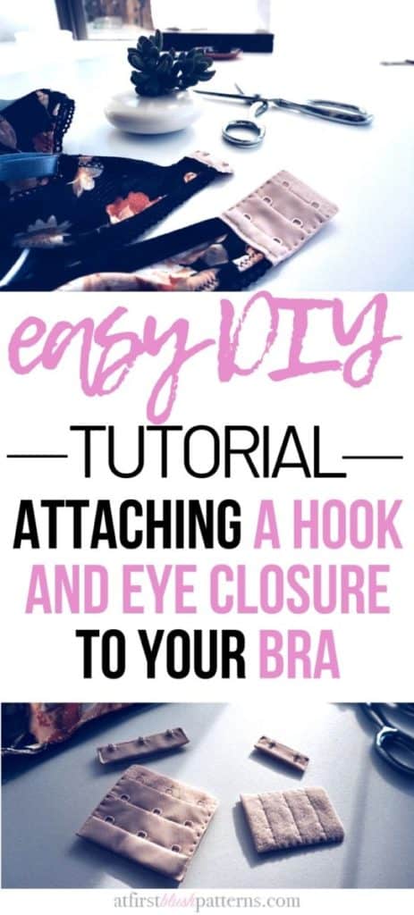 How to Sew a Hook and Eye closure onto a bra