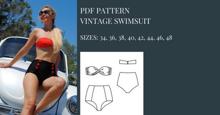 vintage swimsuit sewing pattern