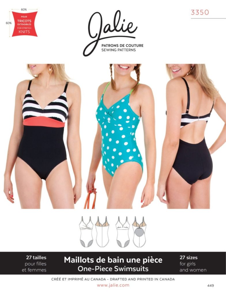 Sewing Pattern Jalie 3134 - Racerback Swimsuit Pattern
