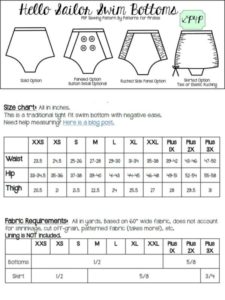 plus size swimsuit sewing pattern