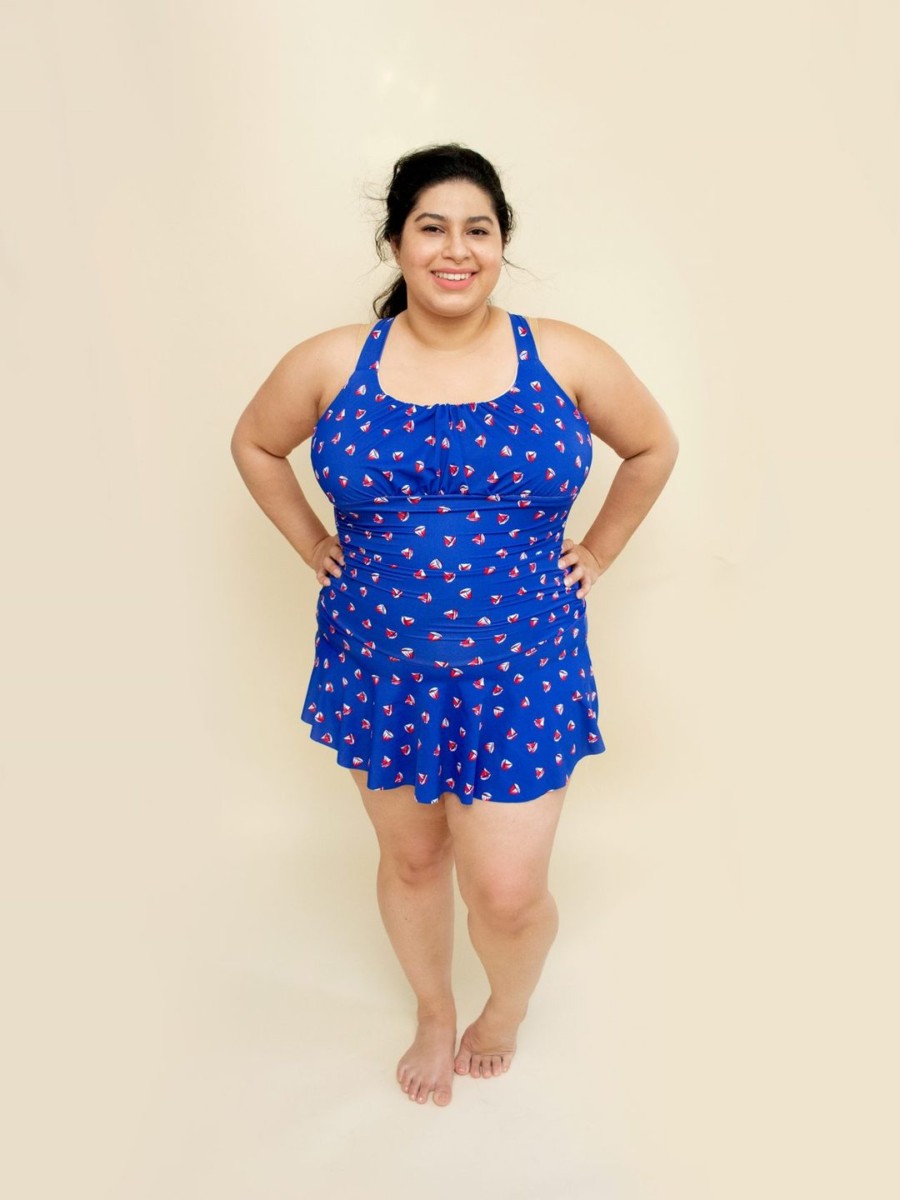 plus size swimsuit sewing pattern At First Blush Patterns