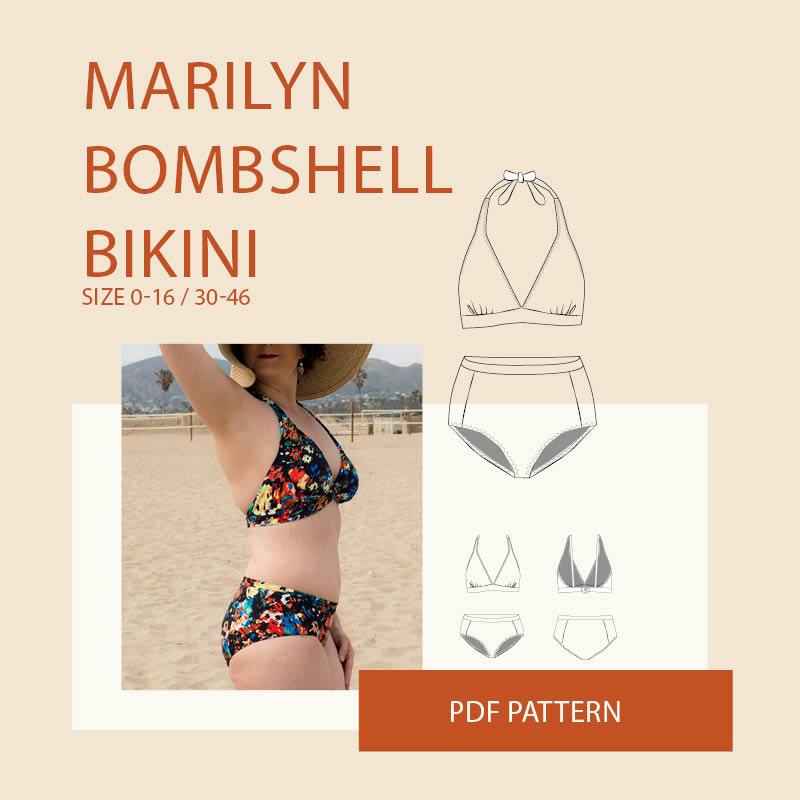 What You Need to Sew a Retro Bathing Suit - Charm Patterns