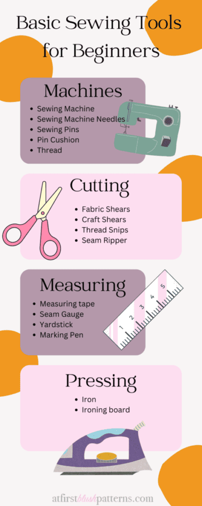 sewing tools for beginners infographic