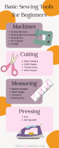 sewing tools for beginners infographic